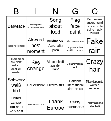Esc 2026 Bingo Card