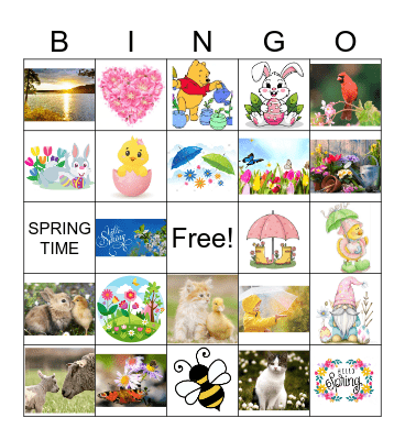 Spring Bingo Card