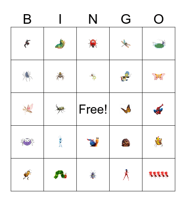 Bug Bingo! Bingo Card