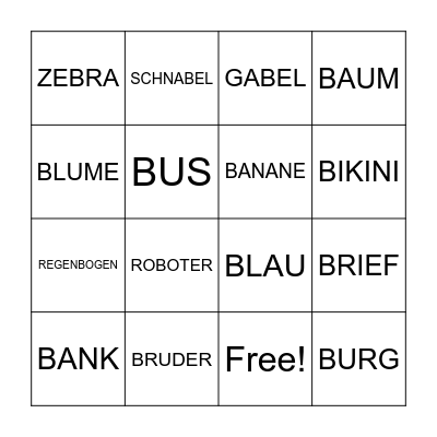 BINGO Card