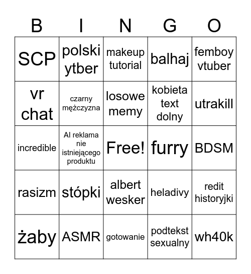 short bingo dusta Bingo Card