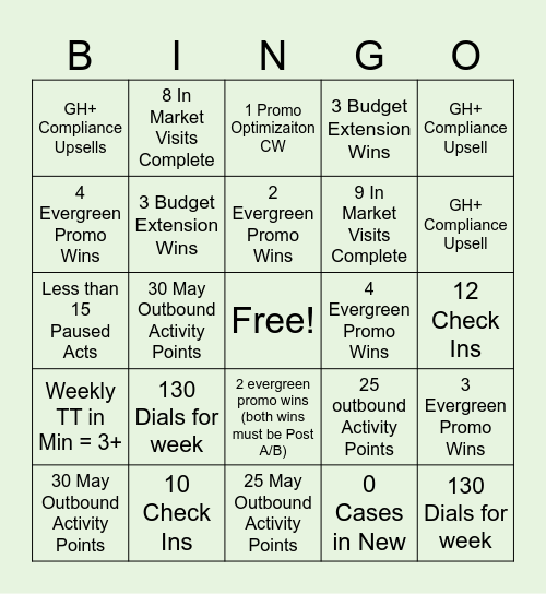 Big Dills Bingo 5.18-5.21 Bingo Card