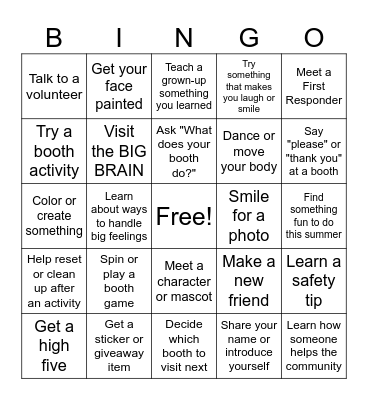 Expo BINGO Card