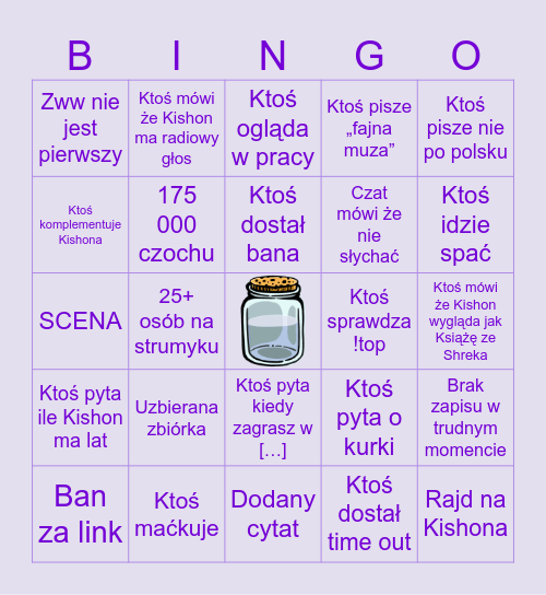 CZAT BINGO Card
