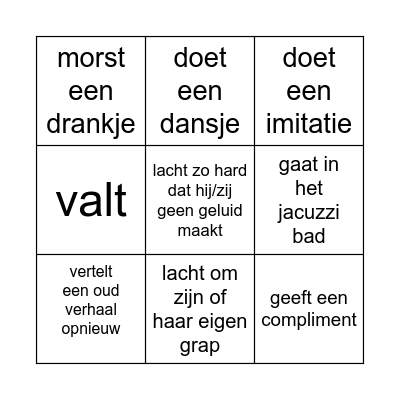 BINGO - Iemand... Bingo Card