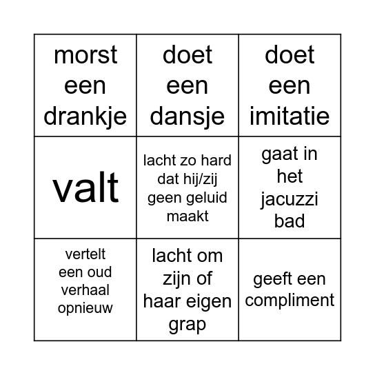BINGO - Iemand... Bingo Card