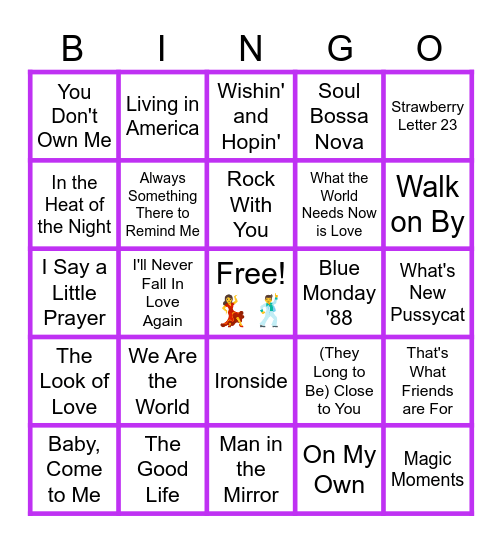 MUSIC BINGO at the Ann Arbor Eagles! Quincy Jones and Burt Bacharach - Producer/Songwriter Influencers! 🎤🎶 Bingo Card