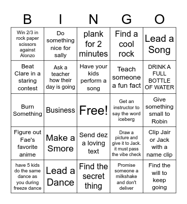 Rotations Bingo (Winner gets 20$) Bingo Card