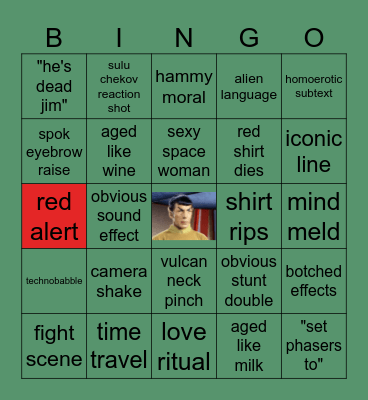 Star Trek Bingo Card