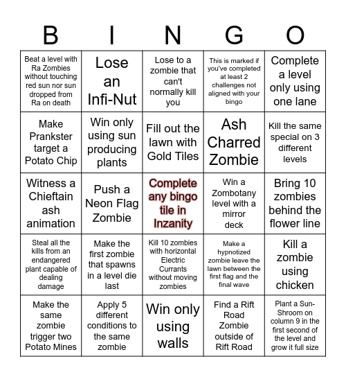 Reflourished Challenge Bingo (Solo play) Bingo Card