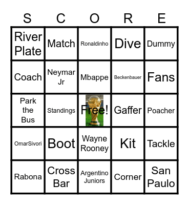 FIFA 2026 Bingo Card