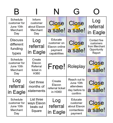 E L A V O N Bingo Card