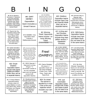 CM13 BINGO Card