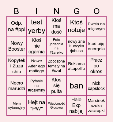 15.05 Bingo Card