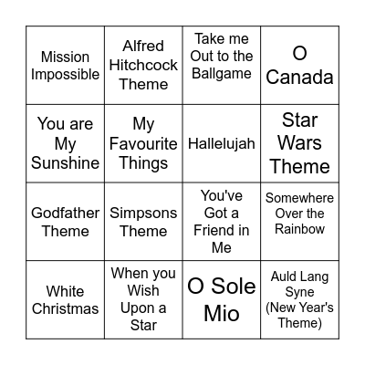 Bingo Card