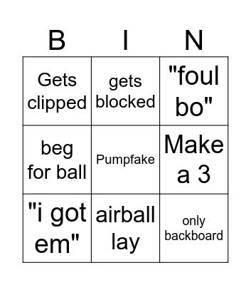 Dong Bingo Card