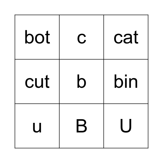 Bingo Card