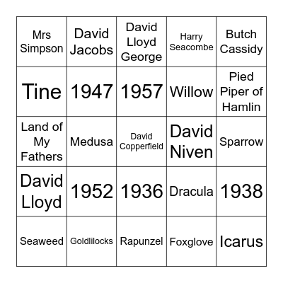 Bingo Card