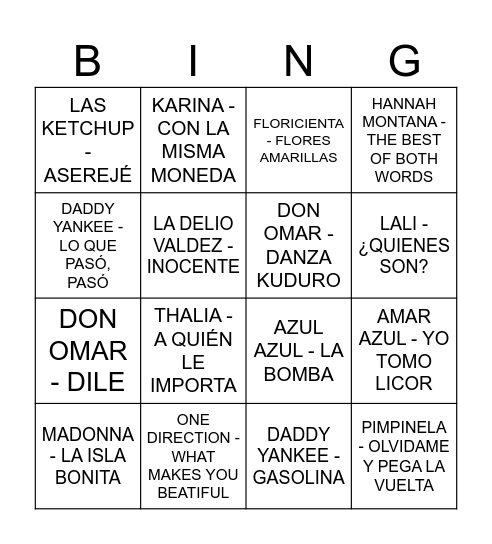 👑 A N T O 3 1 ✨ Bingo Card