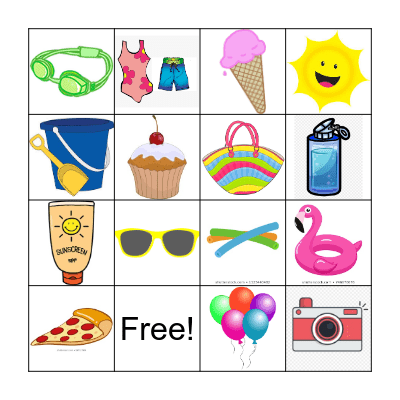 POOL PARTY BINGO Card