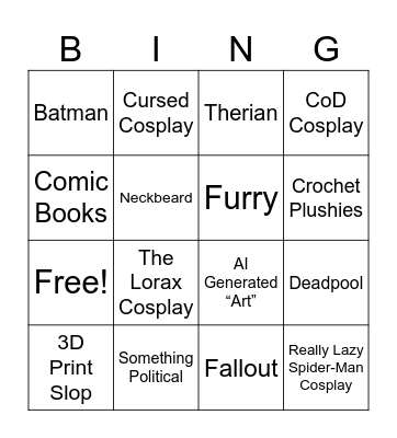 MCM 2026 Bingo Card