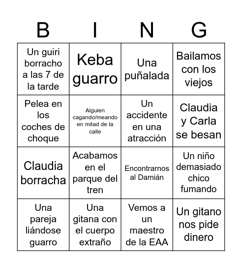 FERIA LOBARRIO Bingo Card