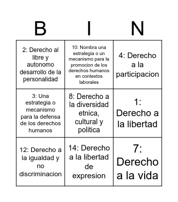 Actividad 15/05/2026 Bingo Card