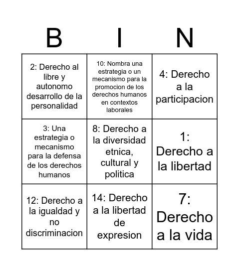 Actividad 15/05/2026 Bingo Card