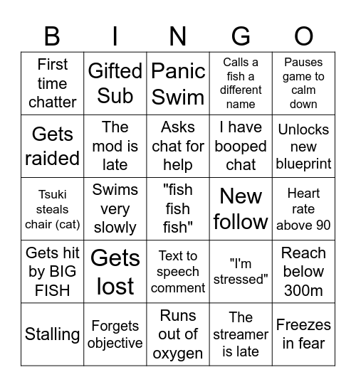 ScaredyChlo's Subnautica Bingo! (Post to discord) Bingo Card
