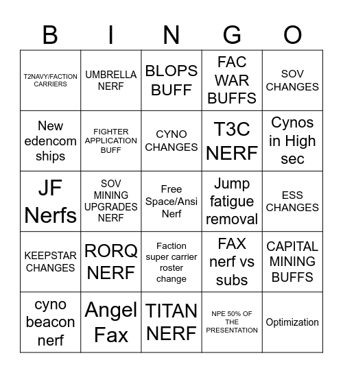 NEW EXPANSION Bingo Card