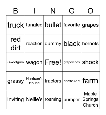 ch1-3 Bingo Card