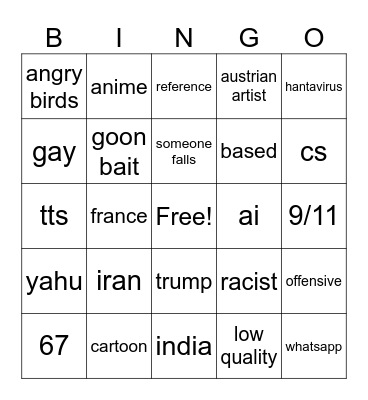 meme bingo 2 Bingo Card
