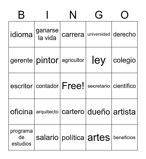 Autentico 2 9A Bingo Card