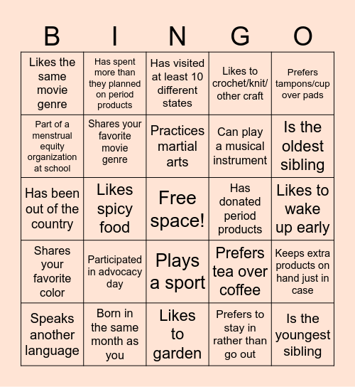 Breaking the Cycle Bingo! Bingo Card