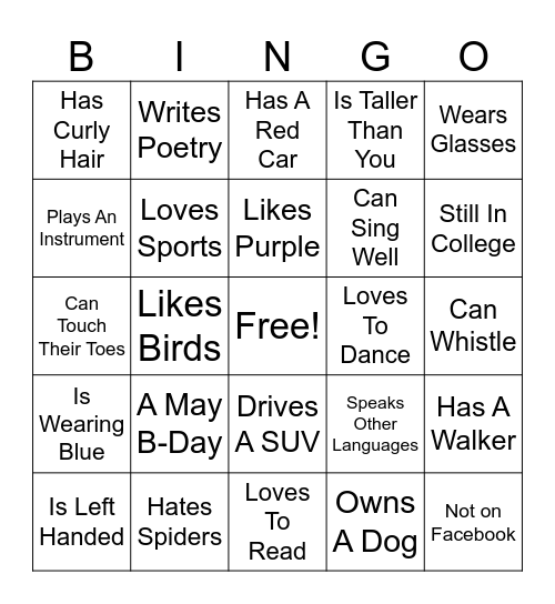 Human Bingo 2026 Bingo Card