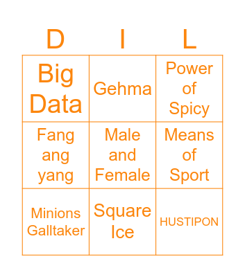 Despicable Me 3 Bingo Card