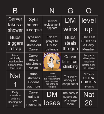 The Devil's Due S2 E10 | Escape the Pit Bingo Card