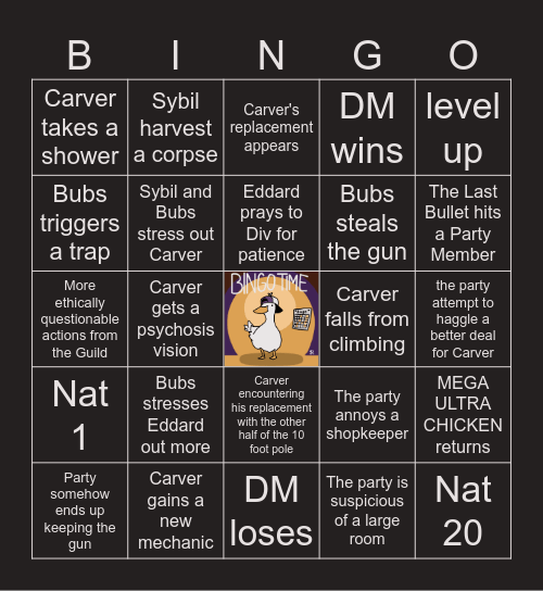The Devil's Due S2 E10 | Escape the Pit Bingo Card