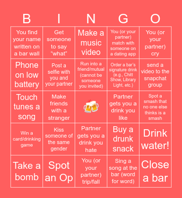 FREAKY FRIDAY Bingo Card