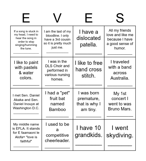 Bingo Card
