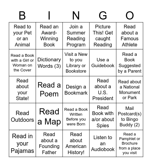 Book Bingo 2026     Name: Bingo Card