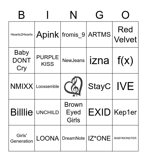Bingo de GGs Bingo Card