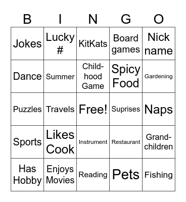 Find Someone Who... Bingo Card