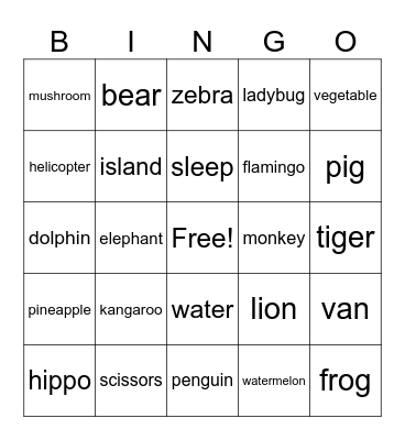 A-Z Alphabet Bingo! Bingo Card