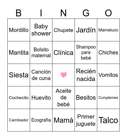 BIANGO Bingo Card