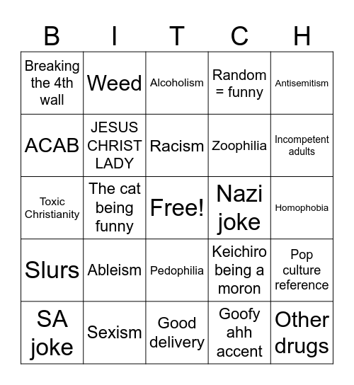 GHOST STORIES BINGO Card