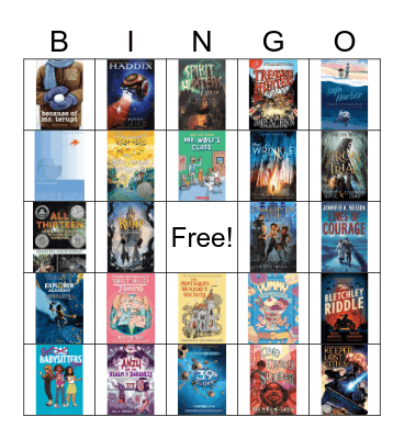 Gr. 4 Summer Book Bingo Card
