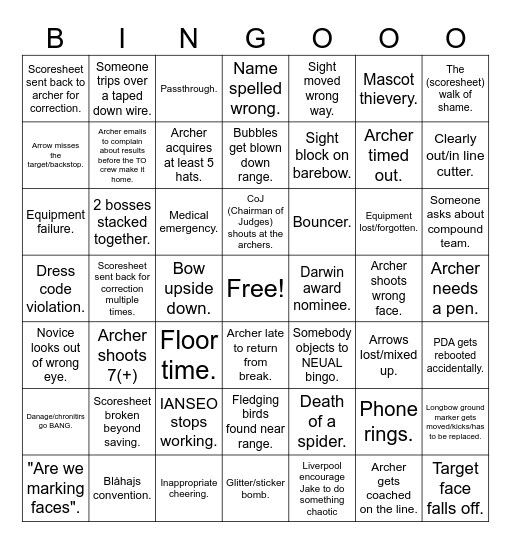 NEUAL Bingo Card