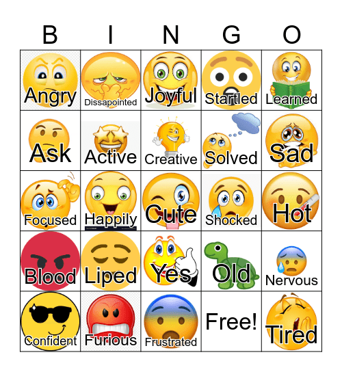 Zones of Regulation BINGO Card