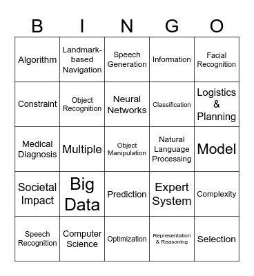 AI Bingo Card